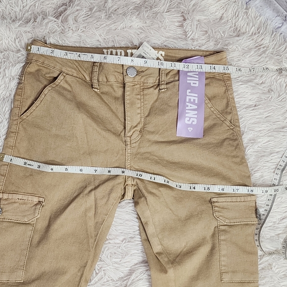 VIP JEANS KHAKI 9/10 NWT Run small! - Picture 9 of 12